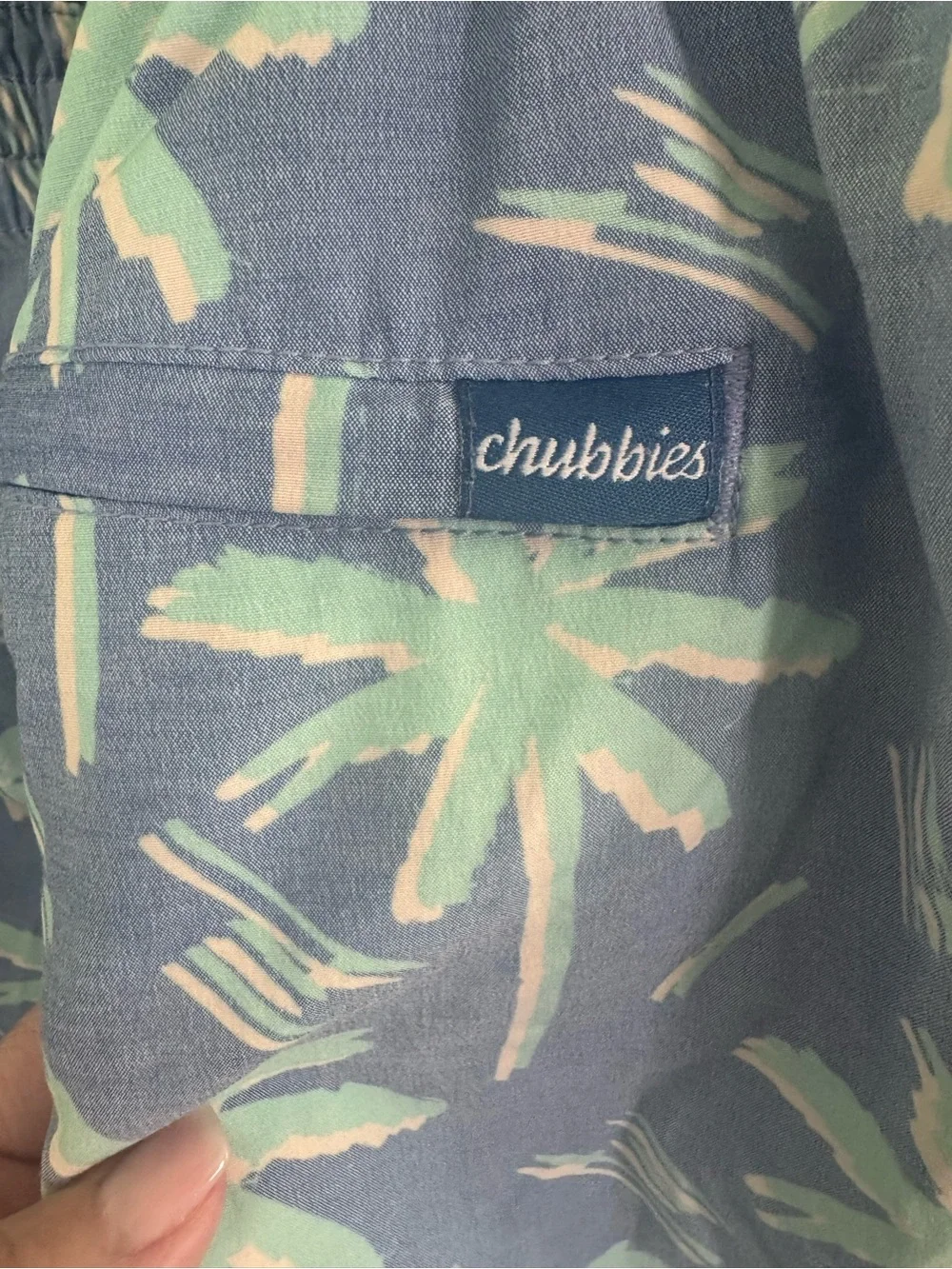 Chubbies Swim Trunks Size 2XL Palm Trees Tropical Summer Vacation Swim Travel